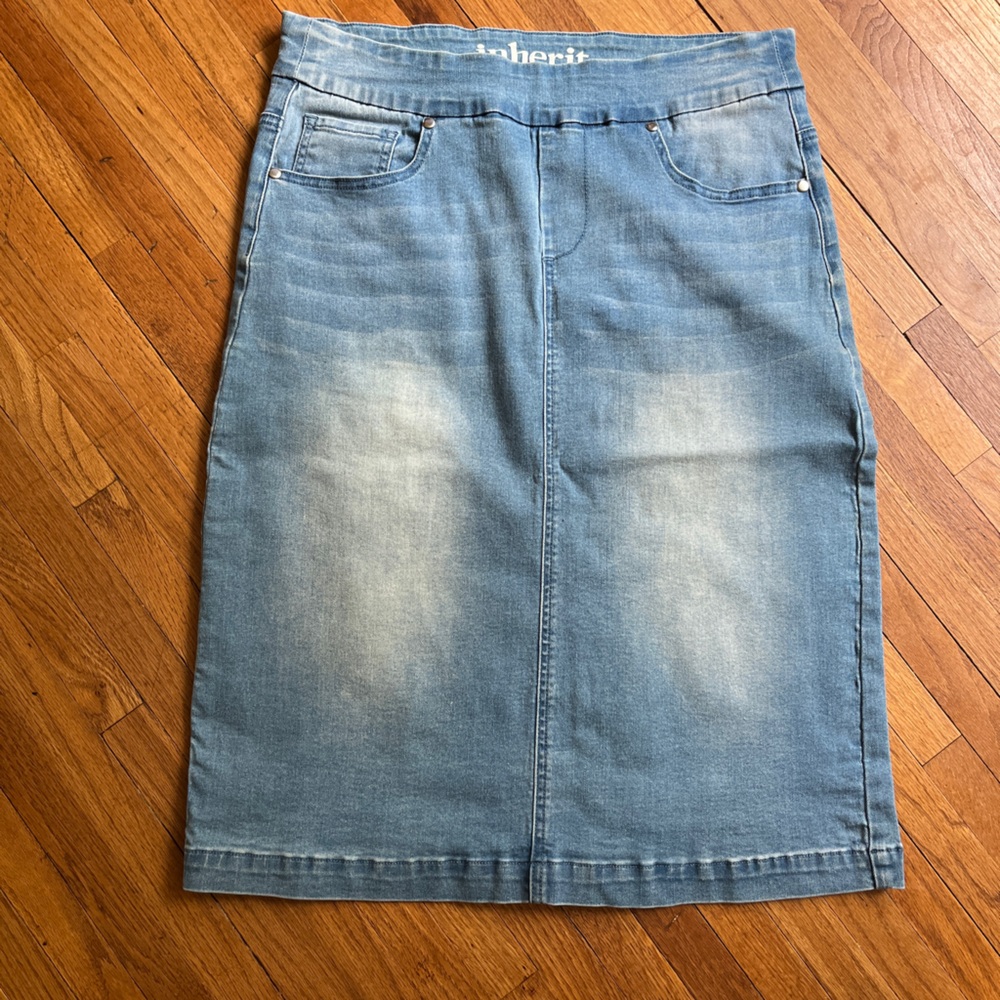Inherit Co Sandra Midi Denim Skirt